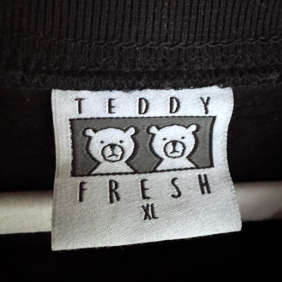 Teddy Fresh Men's HIP Crewneck Sweatshirt Embroidered Streetwear SZ XL - Picture 4 of 4